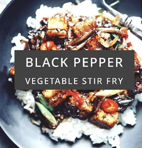 Black Pepper Vegetable Stir Fry