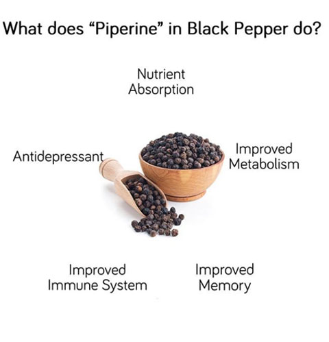 What Does Piperine in Black Pepper Do?